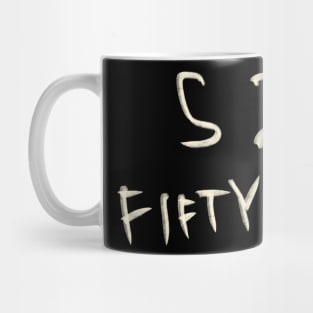 Hand Drawn Letter Number 52 Fifty Two Mug